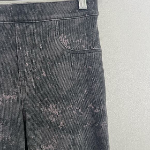 Spanx Women's Pull On Paint Splatter Pants Sz M Tall Gray Marble - Picture 6 of 11